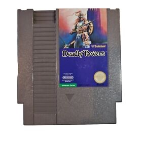 DEADLY TOWERS - Original NES Nintendo Game Cleaned Tested