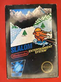 Slalom Black Box Nintendo NES Complete In Box Tested