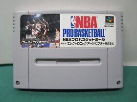 SNES -- NBA PRO BASKETBALL - Super famicom. JAPAN GAME. 13243
