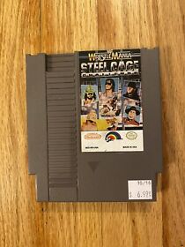 WWF Wrestlemania Steel Cage - Nintendo NES Game Authentic