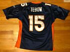 Vtg Stitched Reebok TIM TEBOW #15 Denver Broncos Jersey Mens sz 48 Blue