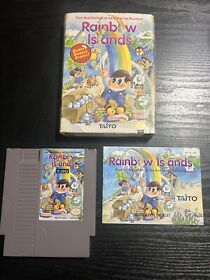 Rainbow Islands 🔥🔥 Nintendo NES 1991   NM cart + W/ Manual - See ALL pics 🔥🔥