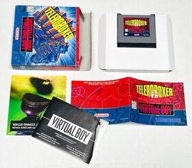 TeleroBoxer - Complete Nintendo Virtual Boy Game CIB NVB - Authentic