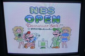 NES Open Tournament Golf game nintendo MARIO LUIGI sporting free post see store