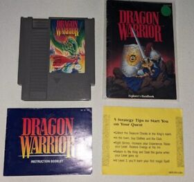 🐉 Dragon Warrior NES w Manual And Explorer's Handbook 🐲