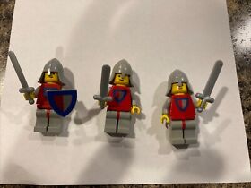 Lego Classic Castle Knight Minifigures 1980s Vintage 6002 0016 677 6077 Lot Of 3