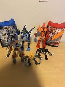 lego Bionicle Gladiator Legends kiina #8987 and ackar #8985 with canisters