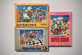 Famicom Super Mario Bros 1 USA 3 I III Boxed Japan FC game US Seller