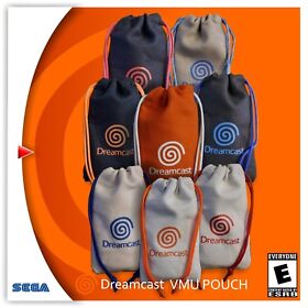 Sega Dreamcast pull string canvas VMU Pouches