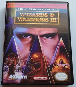 Wizards & Warriors III 3 CASE ONLY Nintendo NES Box And BEST QUALITY AVAILABLE 