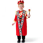 Poker Kingdom Red King Costume Set Boys Children's Fairy Tales Role Playing