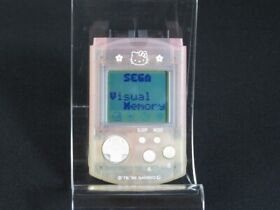 Tested SEGA Dreamcast Visual Memory Unit Hello Kitty Clear Pink Sanrio Japan 1