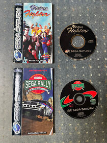 Sega Saturn Games Sega Rally Virtua Fighters Disc Manual Sleeve Only
