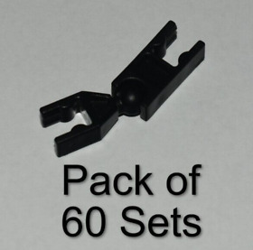 (60 Sets) K'nex Black Ball Socket Joint Connectors KNEX Clips Joints 120 Parts