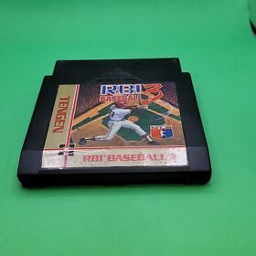 R.B.I RBI Baseball 3 Tengen Nintendo NES Authentic Cart A