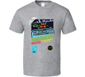 Rad Racer Nes Retro Video Game T Shirt - Grey