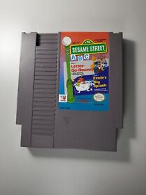 Sesame Street ABC Letter Go Round - Nintendo NES Game Authentic