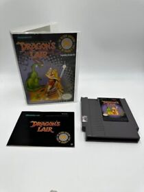 Cartucho y manual de juego Dragon's Lair auténtico probado para Nintendo NES con estuche
