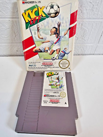 Nintendo NES Kick Off game boxed - no manual - game tested and working