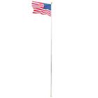 25/20FT Outdoor Aluminum Rust-Proof Halyard Pole US America Flag Flagpole Kit