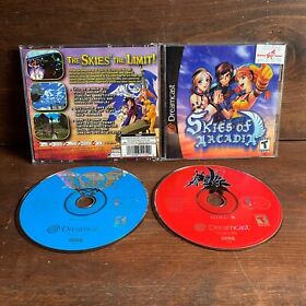 Sega Dreamcast - Skies of Arcadia 2-Disc, 2000 Complete w/ Manual VG+