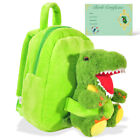 Little Jupiter Pet Plush Dinosaur Stuffed Animals Little Child Backpack - Green