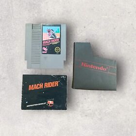 Mach Rider Nintendo NES Black Box 5 Screw With Instruction Booklet Manual Sleeve