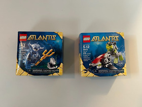LEGO Atlantis: Sea Jet 8072 & Manta Warrior 8073 Factory Sealed New Retired 2010