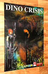 1999 Dino Crisis / 24 Hours of Le Mans Capcom  Dreamcast PS1 Rare Vintage Poster