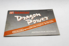 Dragon Power Manual - Instruction Booklet - Nintendo - NES - Bandai