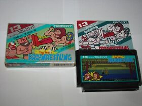 Tag Team Pro Wrestling Famicom NES Japón importación en caja + manual vendedor de EE. UU.