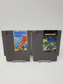 Snake Rattle n Roll Teenage Mutant Ninja Turtles Nintendo NES Cartridge