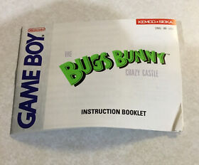 NES Nintendo Bugs Bunny Crazy Castle Instruction Book ONLY NO GAME 