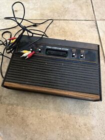 Vintage Atari CX- 2600 Video Game Console Lot With Games, Joysticks, Etc