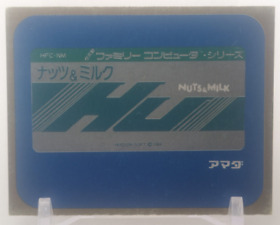 NUTS & MILK #60 Family Computer Card Menko Amada Famicom Konami 1985 Japan A1