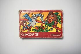 Famicom Donkey Kong 3 boxed Japan FC game US Seller