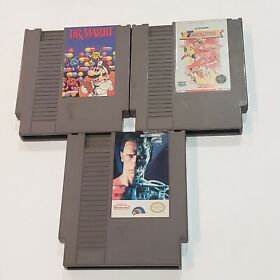 Juegos auténticos Terminator 2 T2 - Dr. X Mario - juego de pista y campo Nintendo NES