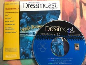 Sega Dreamcast Official Magazine July 2000 Vol. 6 Web Browser 2.0 Demo Disc