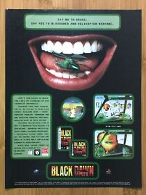 Black Dawn PS1 Sega Saturn 1996 Vintage Print Ad/Poster Art Official Promo Rare