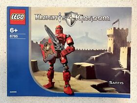 LEGO Knight's Kingdom 8785   SANTIS the Knight    Instruction Manual ONLY