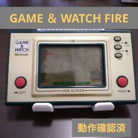 Nintendo Game & Watch Fire Handheld System 1981 Japan No Box Operation confirmed
