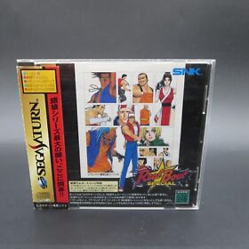 Real Bout Fatal Fury Special Sega Saturn with Spine and Manual Japan
