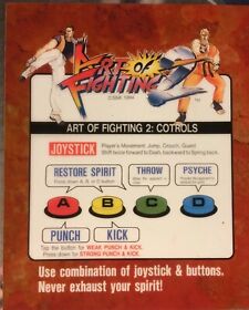 Art Of Fighting 2 Neo Geo Arcade Marquee