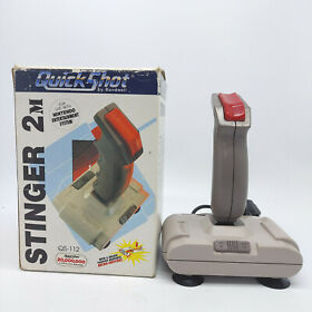Quickshot Stinger 2 M Arcade Fighter Joy Stick Nintendo NES with Box 