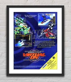 Virtual On Cyber Troopers Sega Dreamcast Glossy Promo Ad Poster Unframed G2503