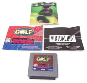 AUTHENTIC Golf Nintendo Virtual Boy Game Cartridge With MANUAL & INSERTS