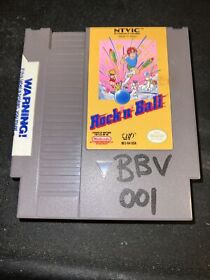 Rock 'n' Ball (Nintendo NES, 1990) Authentic Cartridge Only