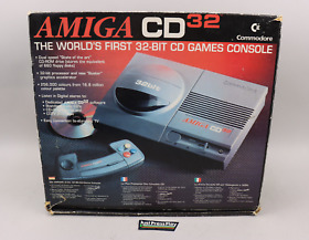Commodore Amiga CD32 Game Console Working Sold AS-IS Low Sound, 1 Controller Bad