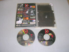 D The Game Vampire Hunter (Sega Saturn SAT) Game & Case, No Manual