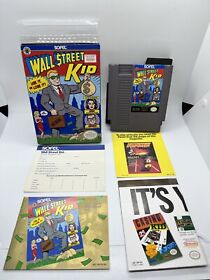 Wall Street Kid Nintnedo NES Game COMPLETE CIB w/ Poster Reg Card Near Mint!